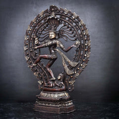 Brass Natraj Statue - Antique Handcrafted Finish