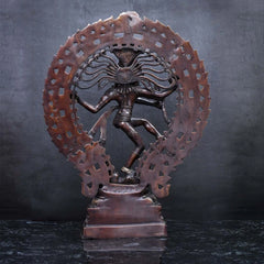 Brass Natraj Statue - Antique Handcrafted Finish