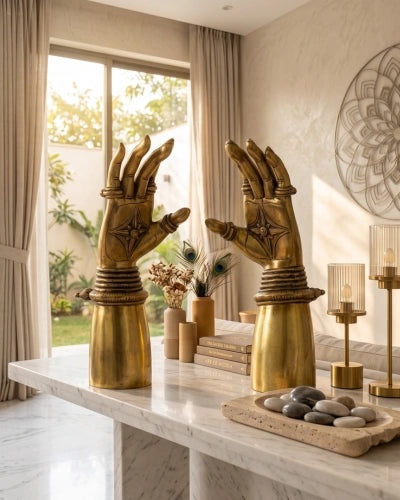 Buy Brass Pair Of Lady Hands