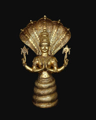 Brass Patanjali with Sheshnag