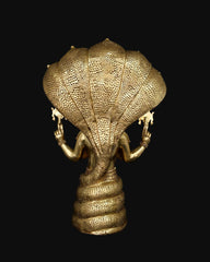 Brass Patanjali with Sheshnag