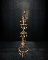 Brass-Peacock-Lamp-Set-41-inch