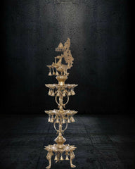 Brass-Peacock-Lamp-Set-41-inch