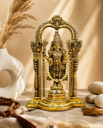 Brass Perumal With Thiruvachi