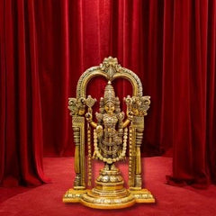 Brass Perumal With Thiruvachi