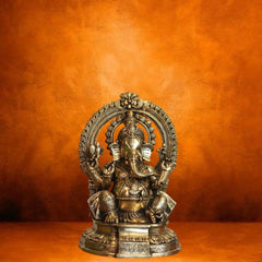 Brass Prabhawal Ganesh Sitting