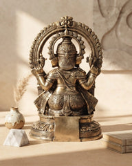 Brass Prabhawal Ganesh Sitting