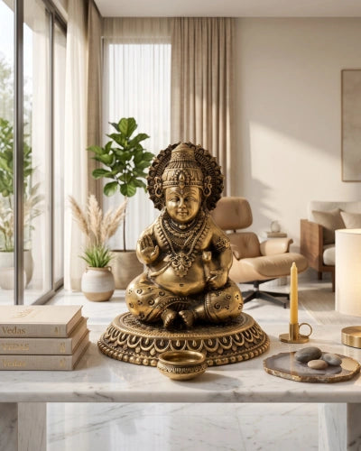 Brass Premium Kuber Ji God Idol