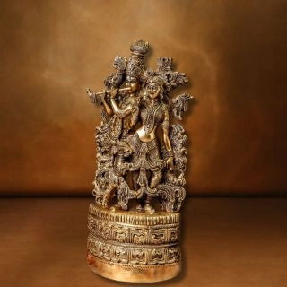 Brass Radha Krishna Superfine Large Statue