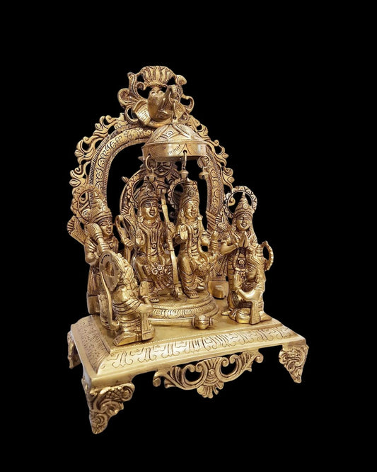 Buy Brass Ram Darbar with Arch in Brass Finish