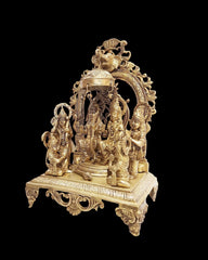 Buy Brass Ram Darbar with Arch in Brass Finish