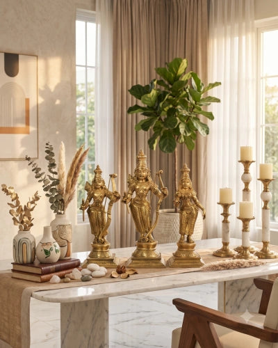 Buy Brass Ramdarbar Set