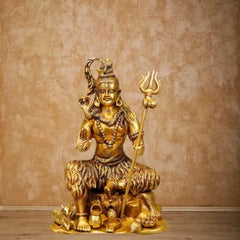Brass  Hindu God Shiva