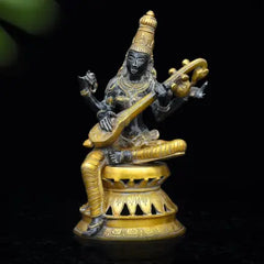 Brass Saraswati antique Statue