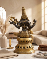Brass Saraswati antique Statue