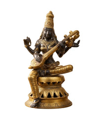 Brass Saraswati antique Statue