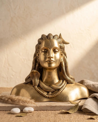 Buy Brass Shiv ji Without Golden Base