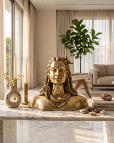 Buy Brass Shiv ji Without Golden Base
