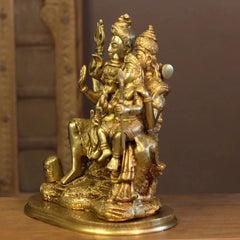 Brass Shiva Family 12