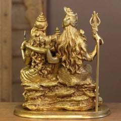 Brass Shiva Family 12