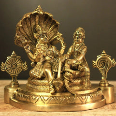 Brass Laxmi Narayan Sheshnaag