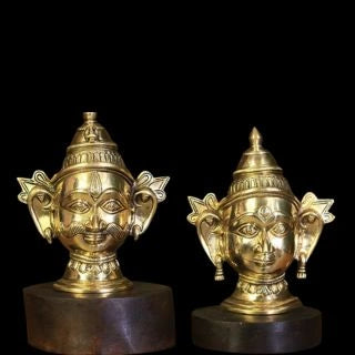 Brass-Shiva-and-Gauri-Mukhlingam-on-Wooden-Stand-1