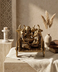 Brass Siddhi Buddhi vinayagar Idol