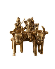 Brass Siddhi Buddhi vinayagar Idol