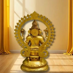 Brass Sitting Ganesh Idol