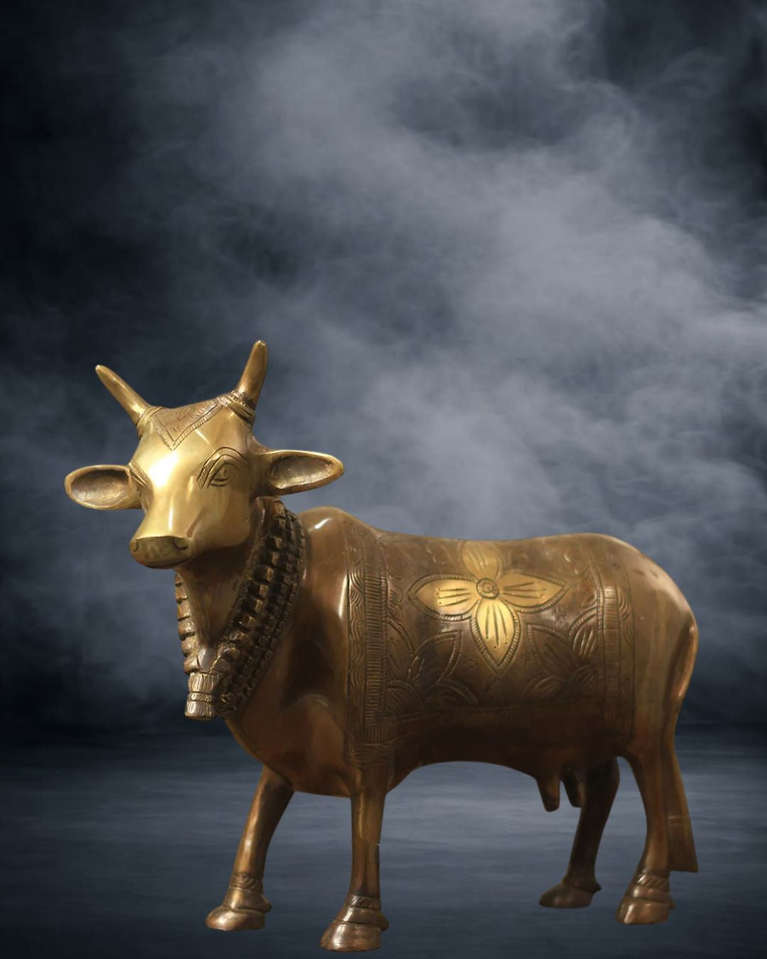 Buy Brass Nandi Standing Cow