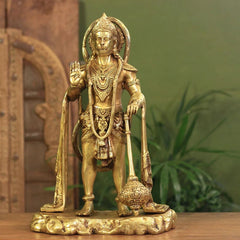 Brass Standing Hanuman