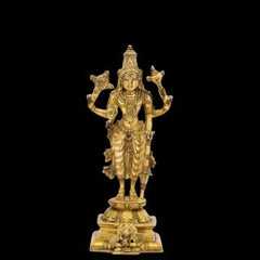 Brass Standing Lord Vishnu Idol