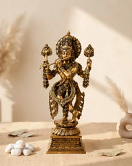 Brass Superfine Krishna with Flute Large Statue