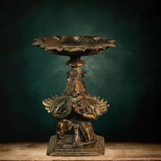 Brass-Vintage-Finish-Garuda-With-Tray-3