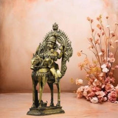 Brass-Vintage-Finished-Khandoba-on-Horse-Idol-2