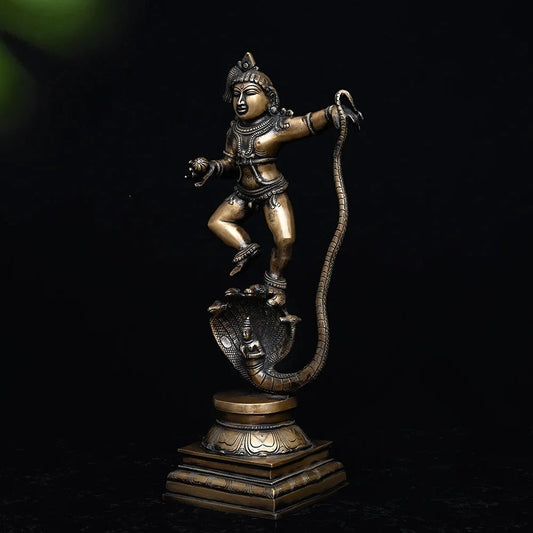 Buy Brass Unique Metal Urli with Peacock Diyas