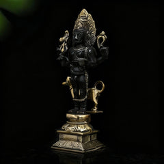 Brass Antique Kaal Bhairava Statue
