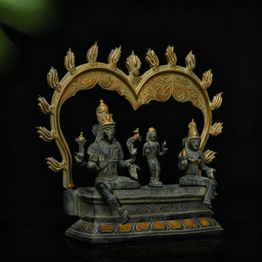 Buy Brass Unique Metal Urli with Peacock Diyas