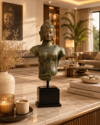 Bronze Antique Buddha Bust