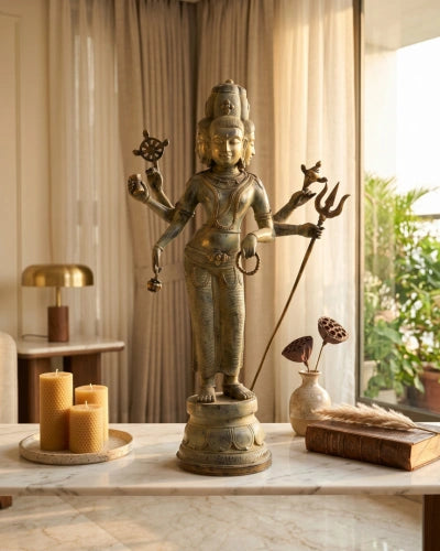Bronze Brahma Antique Sculpture