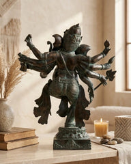Bronze Dancing Ganesha Sculpture