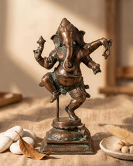 Bronze Finished Brass Dancing Ganesh