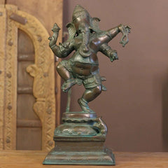 Bronze Finished Brass Dancing Ganesh