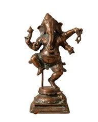 Bronze Finished Brass Dancing Ganesh