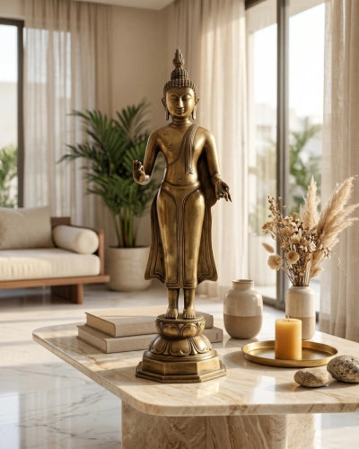 Bronze Standing Handcrafted Buddha