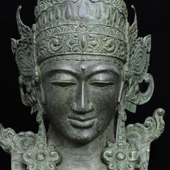 Bronze Vishnu Handcrafted Bust Sculpture with Garuda