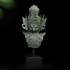 Bronze Vishnu Handcrafted Bust Sculpture with Garuda
