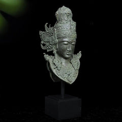 Bronze Vishnu Handcrafted Bust Sculpture with Garuda