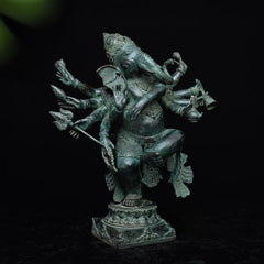 Bronze Dancing Ganesha Sculpture