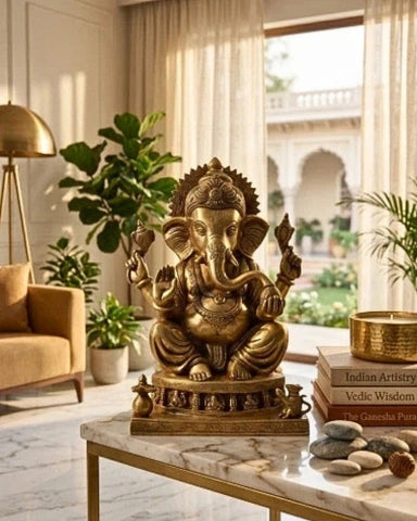 Buy Brass Ganesha Idol Statue Online
